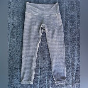 LULULEMON cotton capri leggings | grey